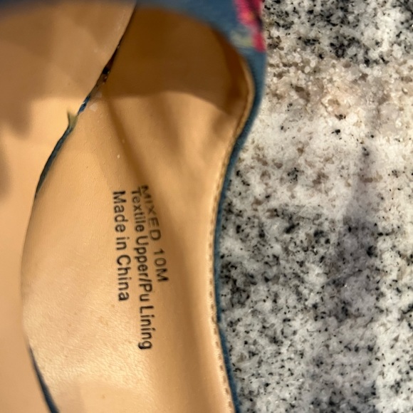 Denim patchwork heels - Picture 4 of 4